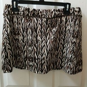 Flirty Brown and cream skort, like new